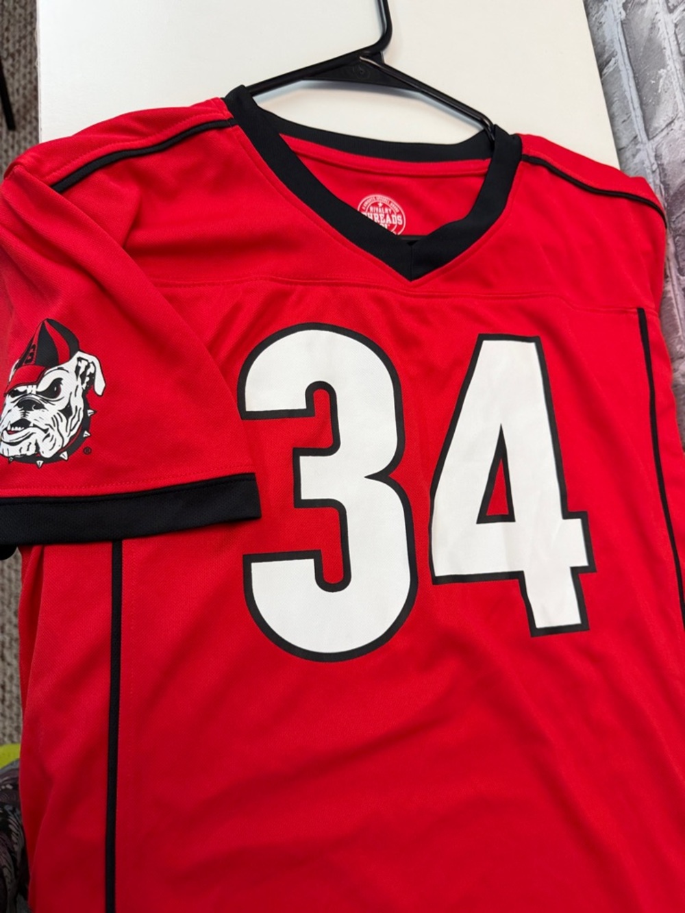 Georgia Bulldogs Sports Jersey Shirt with Number 34 - Picture 10 of 12